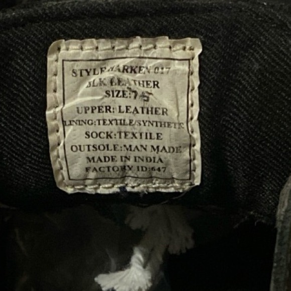 STEVE MADDEN Leather Harken Chukka Boot Mens Size 7.5 Black Business Cas… - Picture 8 of 11